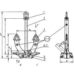 Якорь Холла 6000 кг ГОСТ 761-74